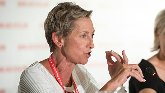  Linda-Gail Bekker, en su intervención en AIDS 2016. Foto: International AIDS Society/Steve Forrest/Workers' Photos